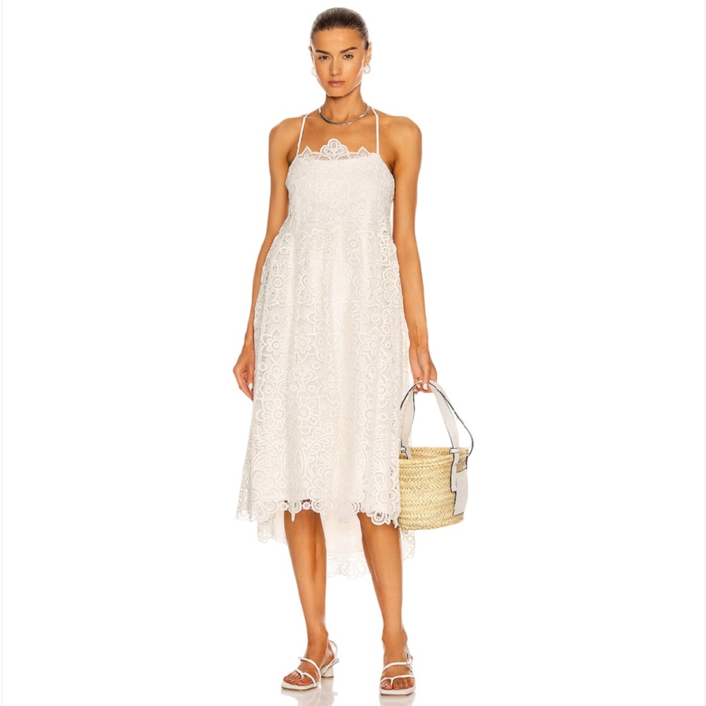 NWT-Jonathan Simkhai Zayna Lace Midi Dress